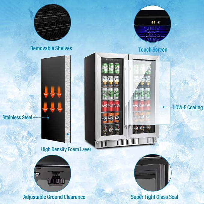 Compact 176 Can/5.3 Cubic Foot Beverage Fridge - Image 3