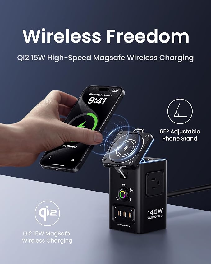 PISEN 8-in-1 Mag-Safe Charger Stand - 140W Charging Station - Image 2