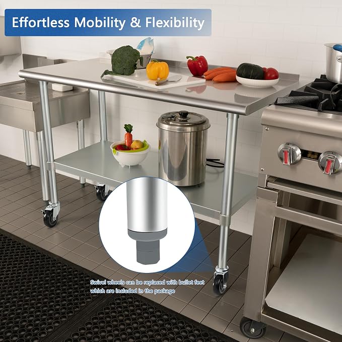 HARDURA Stainless Steel Table 24 x 48 Inches - Image 5
