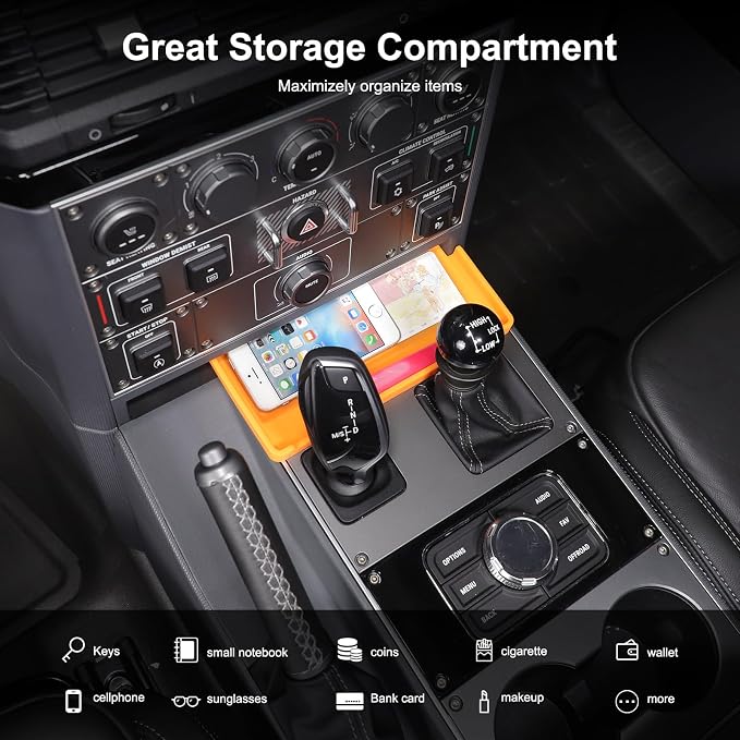 Gear Shift Center Console Front Tray Organizer Compatible - Image 5