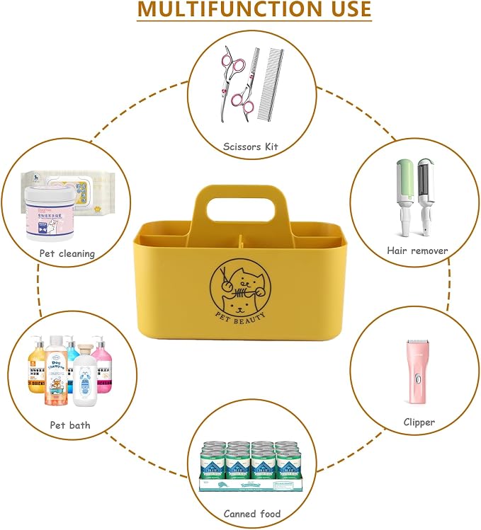 Dog Storage Organizer for Grooming Supplies, Portable Caddy Organizer for Pet - Image 4