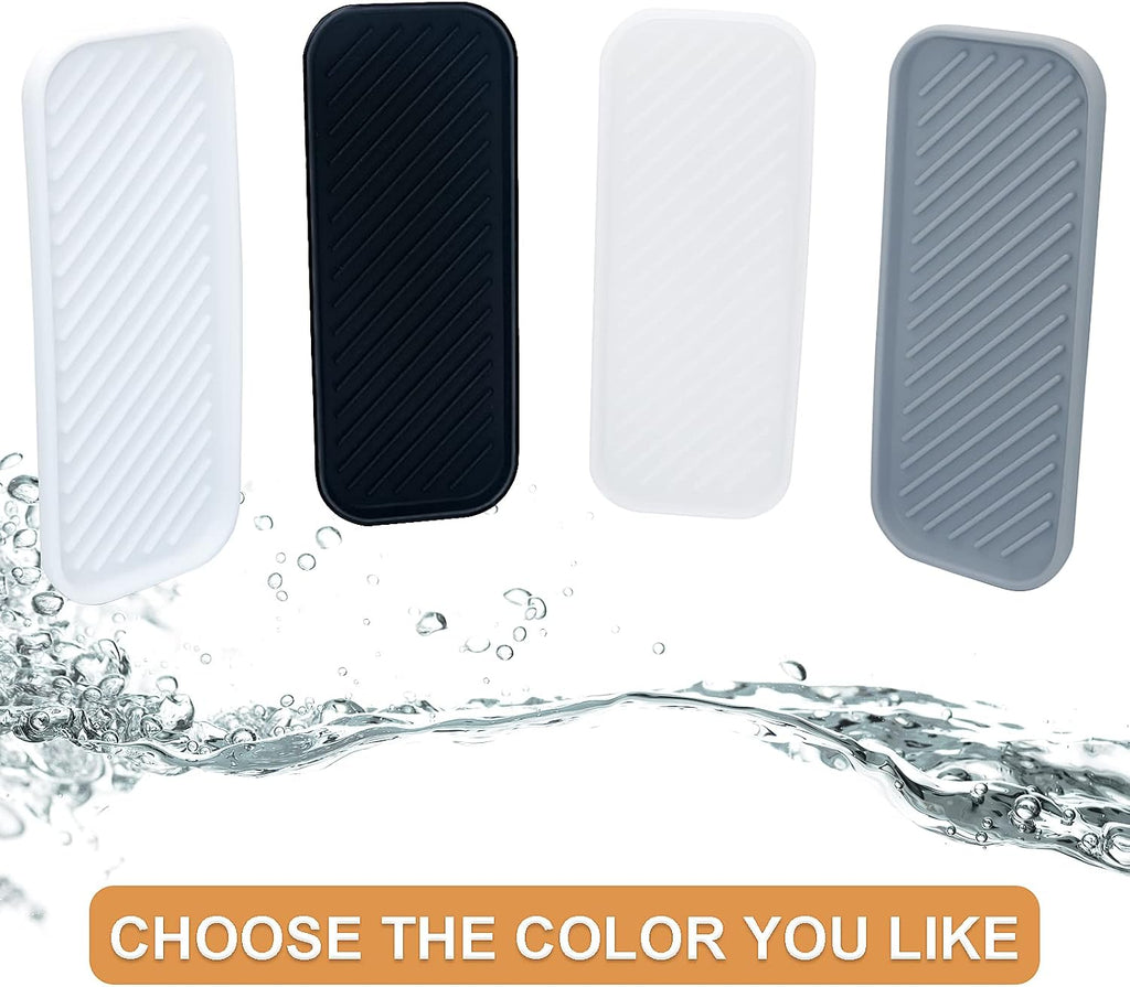 Silicone Organizer Tray, Soap and Sponge Holder for Kitchen Sink