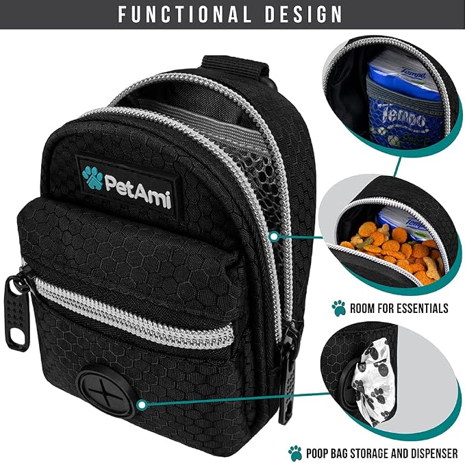PetAmi Dog Poop Bag Holder for Leash, Dog Pet Waste Bag Dispenser For Poop - Image 3