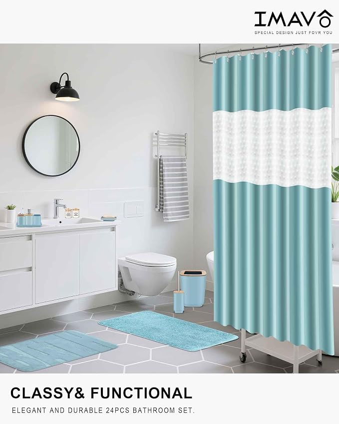 Bathroom Accessories Set, 24 Pieces Bathroom Accessory Set - Image 2