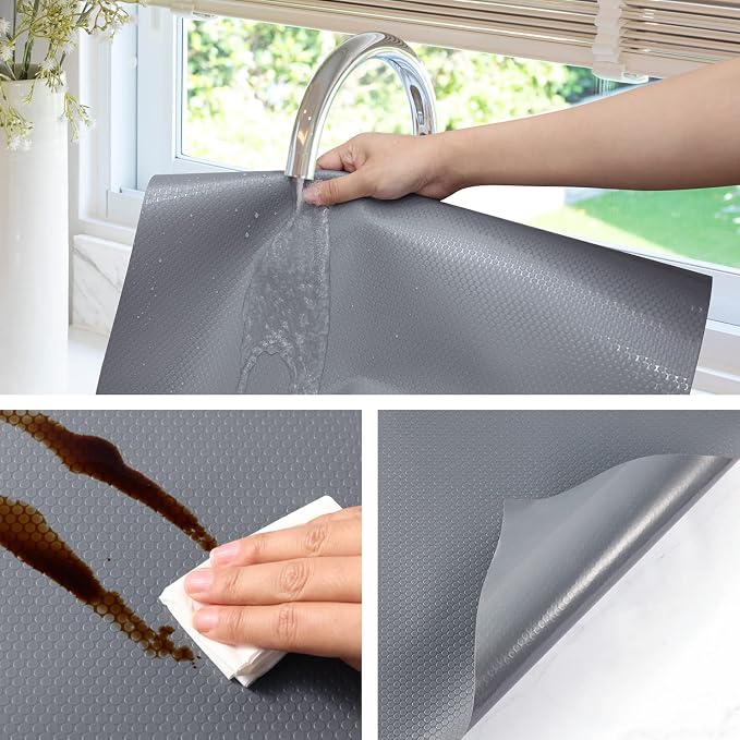Shelf Liners for Kitchen Cabinets Refrigerator Liners Waterproof Kitchen - Image 4