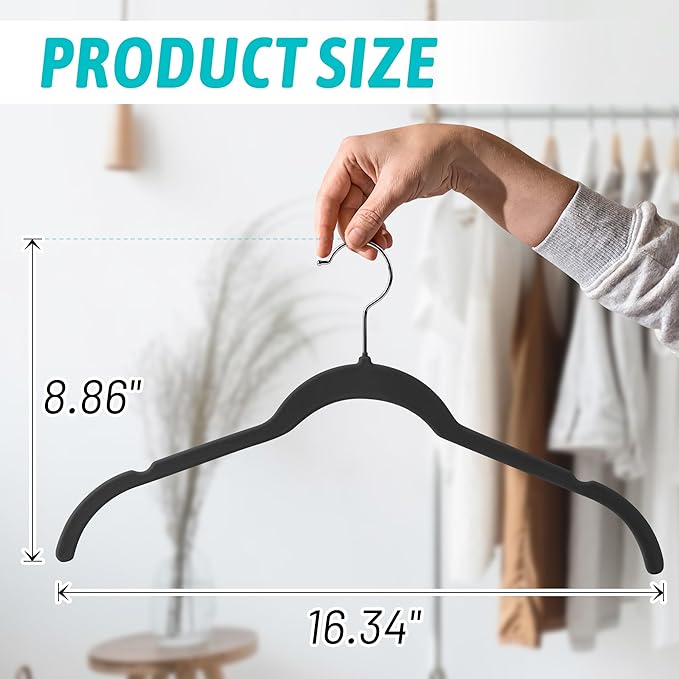 Premium Velvet Hangers 50 Pack - Image 6