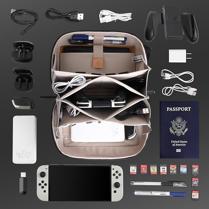 Electronic Organizer Travel Case Bag - Image 5