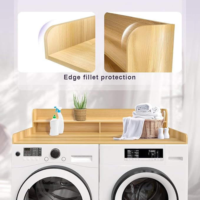 2-Tier Washer and Dryer Countertop Shelf, Laundry Room Storage & Organization - Image 5