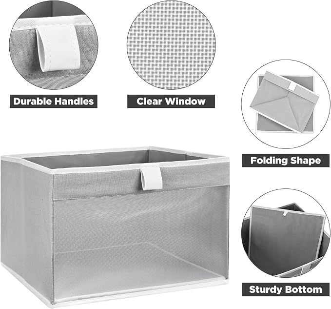 Linen Closet Organizers and Storage, Closet Storage Bins Basket Organizer - Image 6