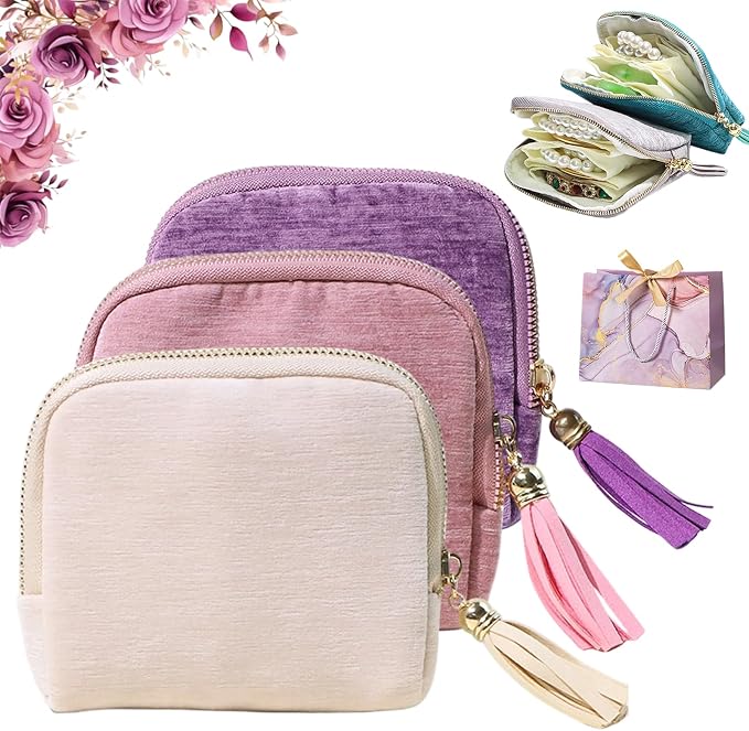 Travel Jewelry Case, Portable Jewelry Storage Bag, Compact Foldable Five by Unknown