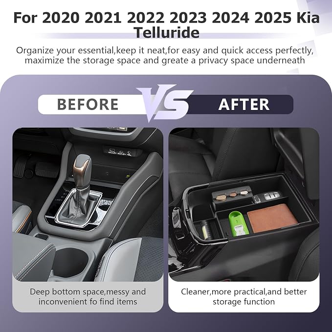 LUWU 2025 Telluride Center Console Organizer - Image 2