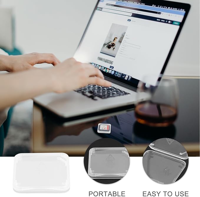 BESPORTBLE Transparent Memory Card Storage Boxes PP Material Memory Card - Image 9