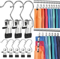 50 Pack Pants Hangers with Clip, Legging Organizer by DOIOWN