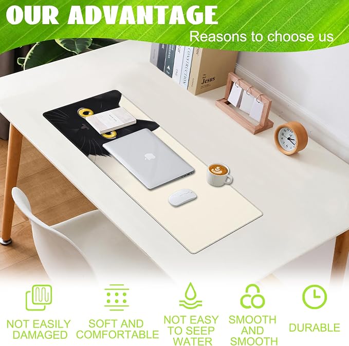 Desk Pad, Cute Cat Large Gaming Mouse Pad - Image 4
