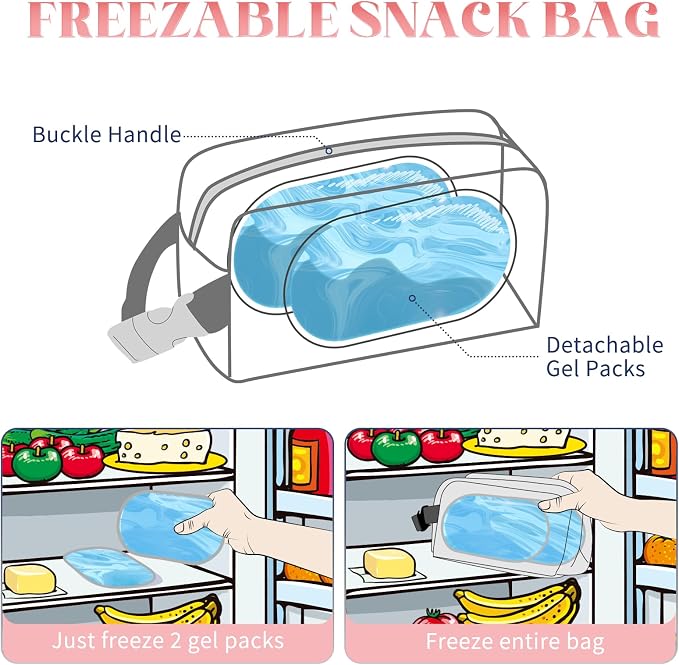 Cerbonny Small Cooler Bag Freezable Lunch Bag - Image 2