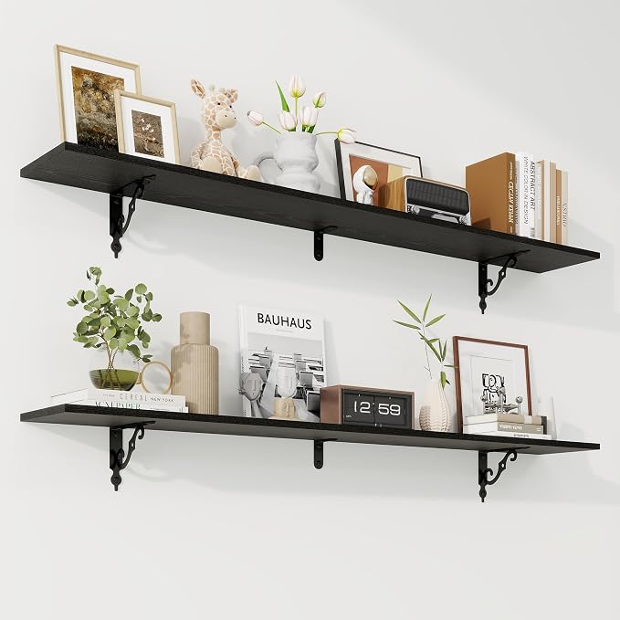 RICHFOCUS Floating Shelves for Wall Decor, 55.1W x 8D Shelves Set of 2 by Unknown