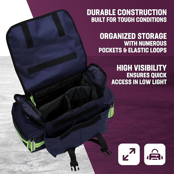 Kemp USA EMT First Responder Trauma Bag, First Aid & Survival Gear - Image 4