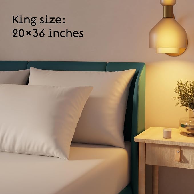 Niagara 8 Pack Waterproof Pillow Protectors King 20x36 Inches Smooth Zipper - Image 7