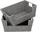 StorageWorks Round Paper Rope Woven Basket by StorageWorks