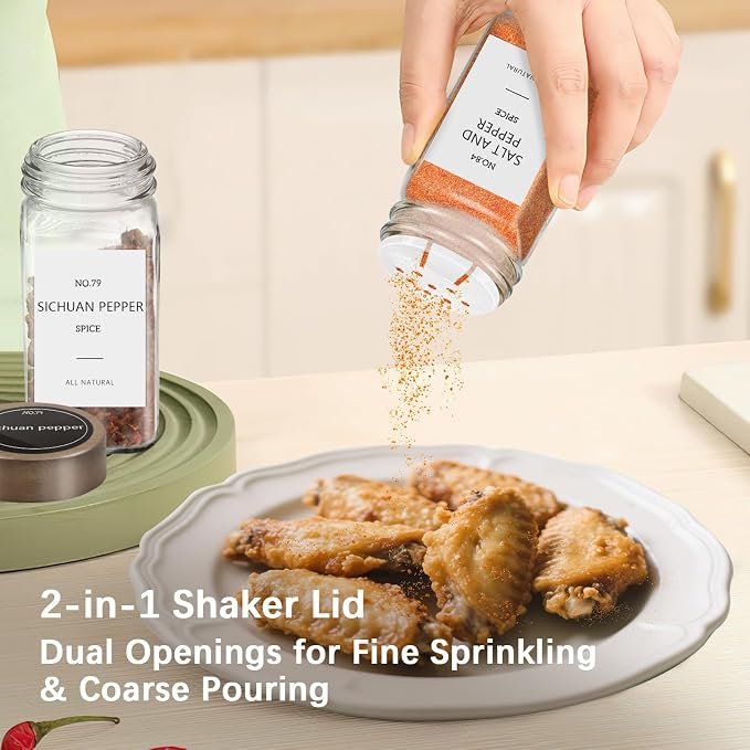 ZEHIQ 48Pcs Glass Spice Jars - Image 6