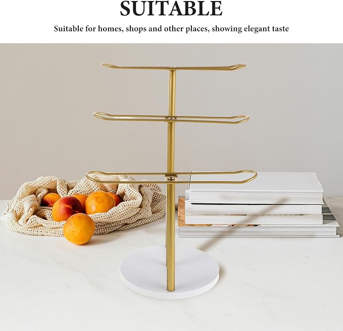 NUOBESTY Metal Headband Holder 3-Tier Scrunchie Holder - Image 5