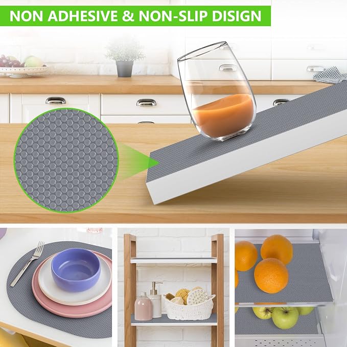 Shelf Liners for Kitchen Cabinets Refrigerator Liners Waterproof & Oil-Proof - Image 6
