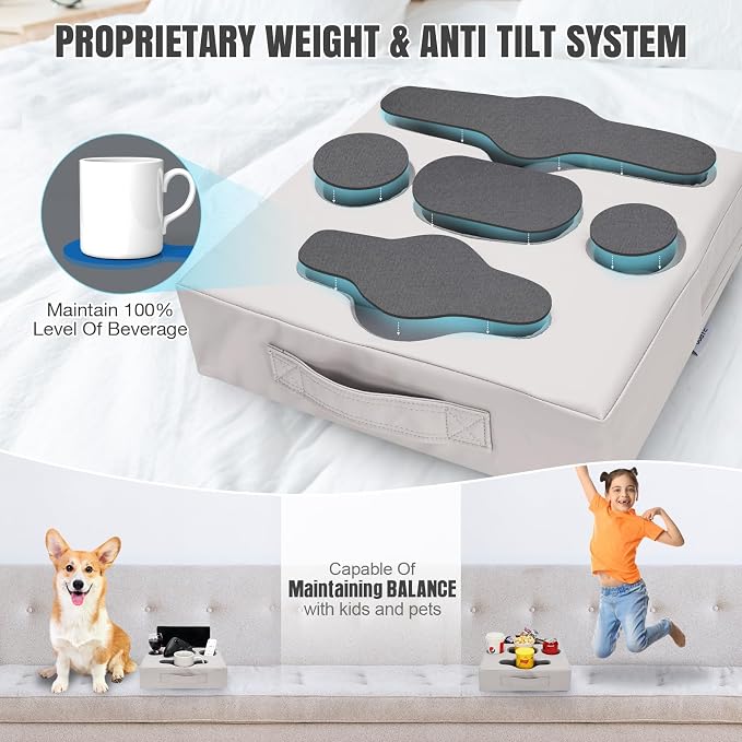 STBoo Couch Cup Holder Pillow Tray - Image 7