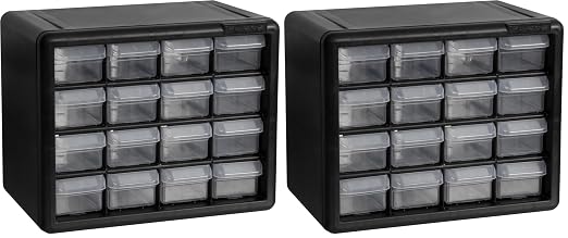 Akro-Mils 16-Drawer Plastic Storage Cabinet | 10-1/2 x 6-1/2 x 8-1/2 Inch | by Akro-Mils