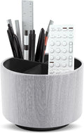 Round Leather Art Supply Organizer, Remote Control Holder, 360 Degree Spinning by Unknown