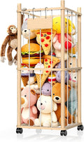 Stuffed Animal Storage & Holder, Natural Pine Wood Plushies Storage by Unknown