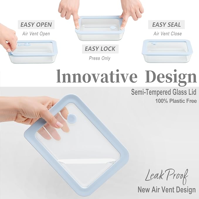Urban Green Glass Food Container Set - Image 3