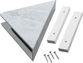 Palisade Vinyl Waterproof Corner Shower Shelf in Polar Frost by PalisadeWallTilesandPlanks