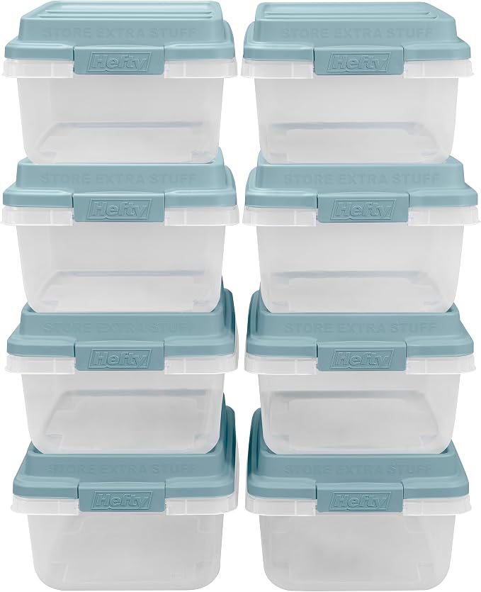 Hefty HI-RISE 18 Qt Plastic Storage Bins - Image 5