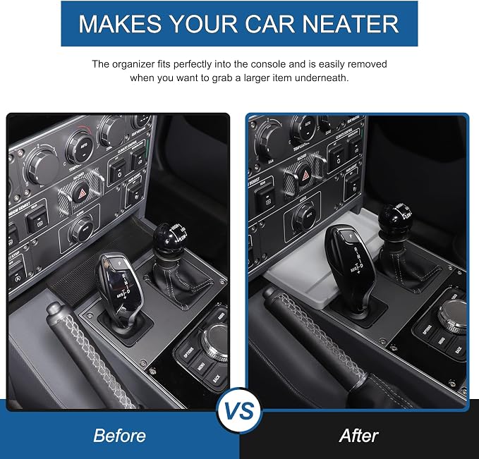 Gear Shift Center Console Front Tray Organizer Compatible - Image 2
