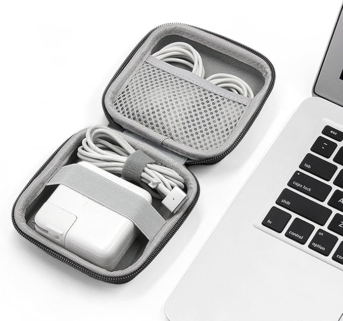 Charger Case for Macbook, Portable Tech Electronic Organizer Bag, Travel - Image 6