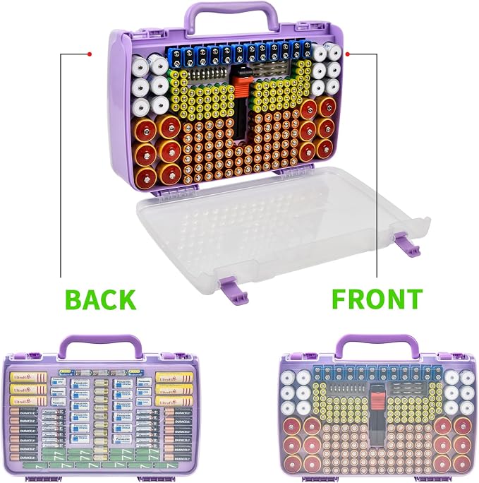 Battery Organizer Storage Holder Box Case - Image 2