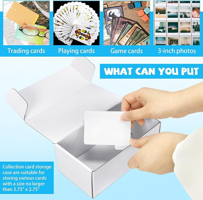 Trading Card Storage Box with Dividers, 6 Pack • 400 Count Bulk Card Collection - Image 5