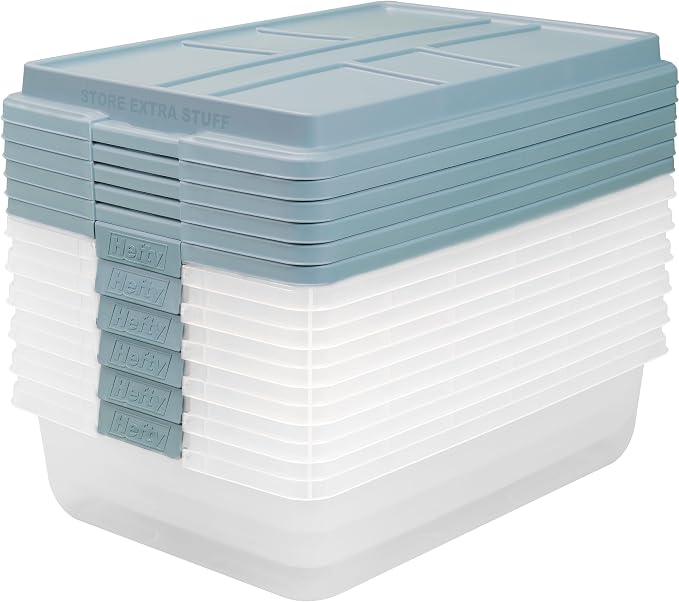 Hefty HI-RISE 40 Qt Stackable Storage Bins - Image 5