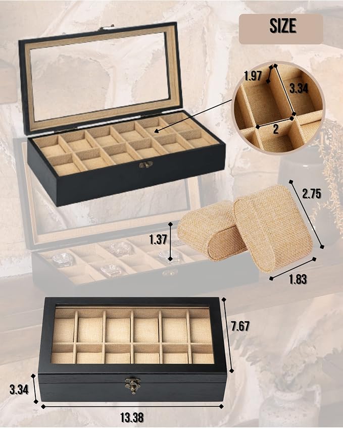 Watch Box, Watch Case for Men Women - Image 5