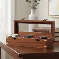 Wooden Watch Box for Men & Women, Watch Organizer & Display Case, Premium by BRAINMART