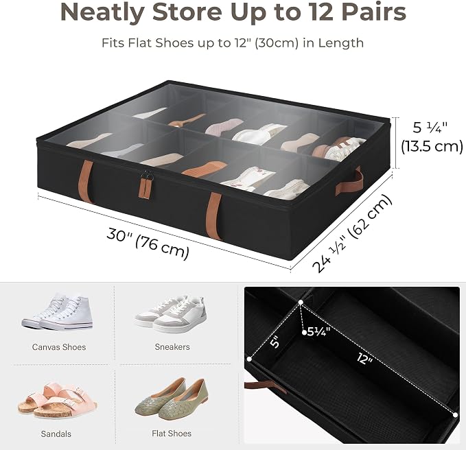 StorageWorks Shoe Organizer for Closet, Fits up to 24 Pairs - Image 7