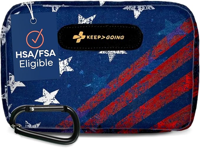 KeepGoing Travel First Aid Kit for Car, Camping and Outdoor Emergencies by KEEP%3EGOING