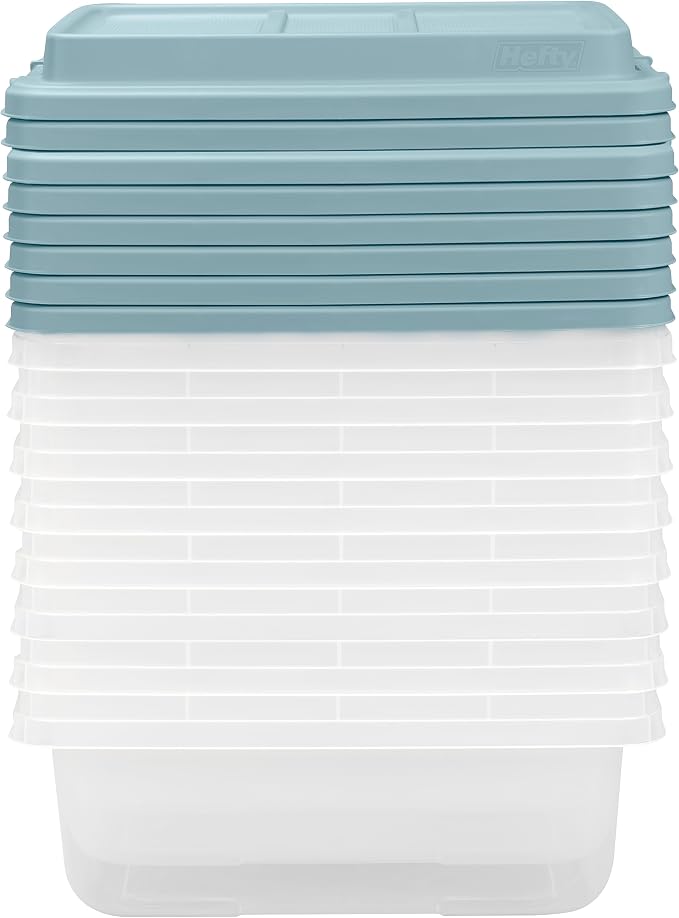 Hefty HI-RISE 18 Qt Plastic Storage Bins - Image 8