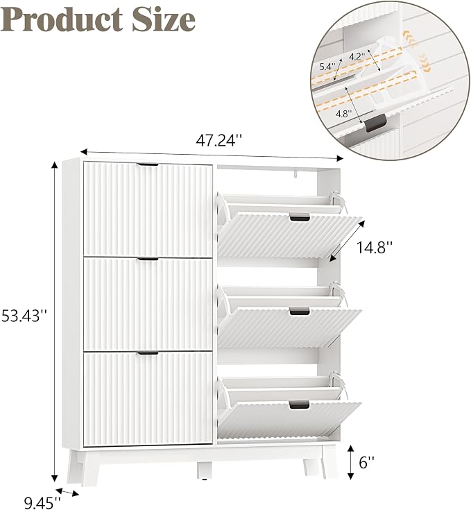 Shoe Cabinet Storage for Entryway - Image 2