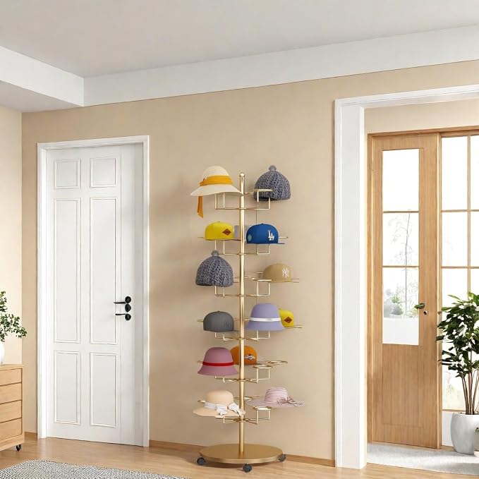 Hat Rack Stand 30-Hooks, Hat Display Stand Metal, Hat Display - Image 2