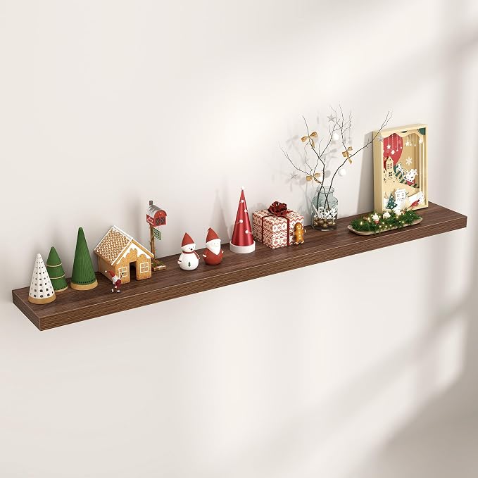 Floating Shelves for Wall, Engineered Wood Wall Shelves by Venusmiles