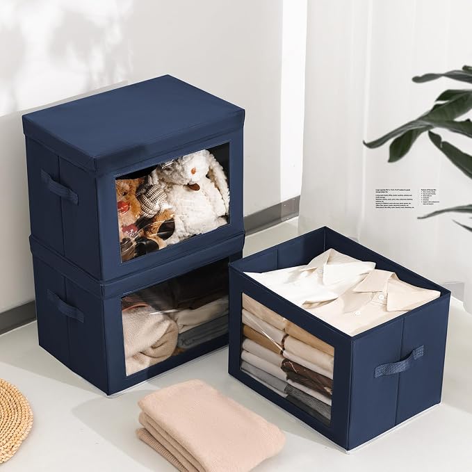 Stackable Storage Bins with Lids - Image 4