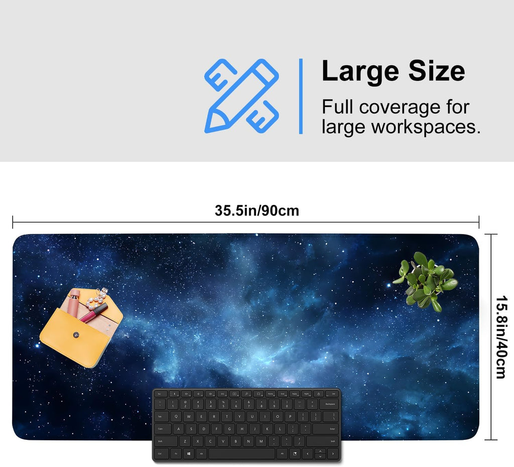 Galaxy Mouse Pad – Large Extended Desk Mat 35.43 x 15.75 in – Deep