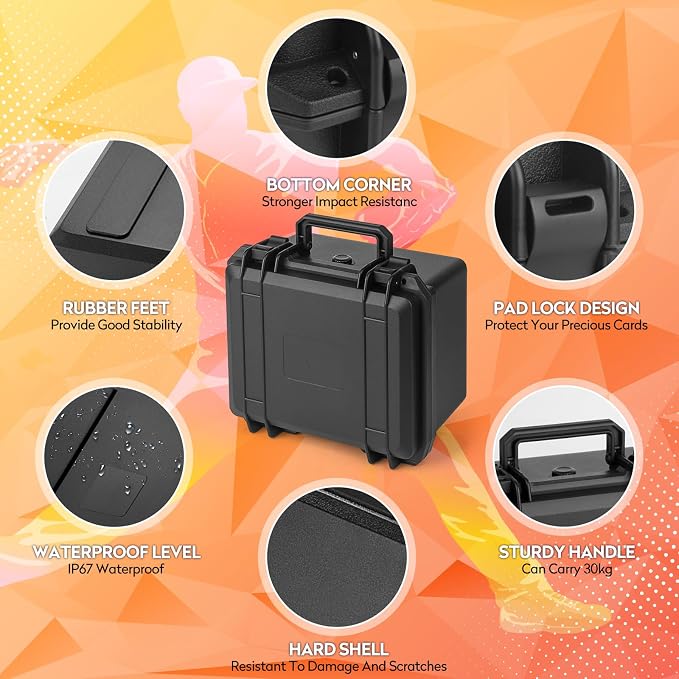 Graded Card Storage Box, Top Loaders Storage Case, Sports Trading Card Box - Image 4