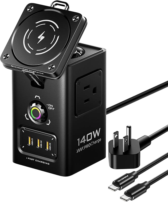PISEN 8-in-1 Mag-Safe Charger Stand - 140W Charging Station by PISEN